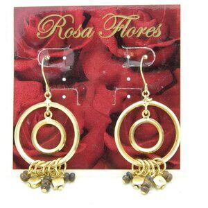 New Old Stock ROSA FLORES Round Earrings